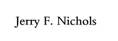 Logo for sponsor Jerry Nichols